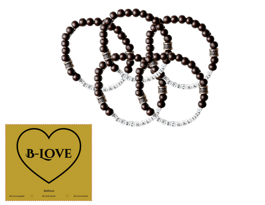 Personalized Bracelet with Microfiber Cloth for Him